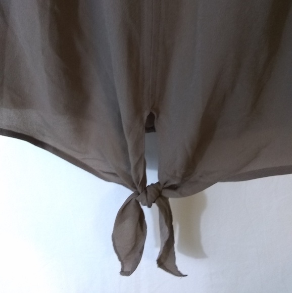 Chicos SOLD.eBay Loose Fit Front Ties Size 0 Brown - Picture 4 of 6